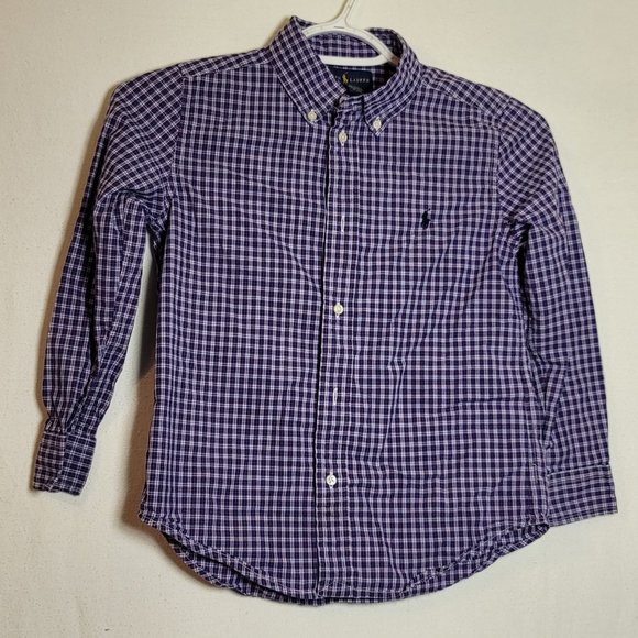 Ralph Lauren Other - Ralph Lauren Long Sleeve Button Down Striped Shirt Sz Kids 7